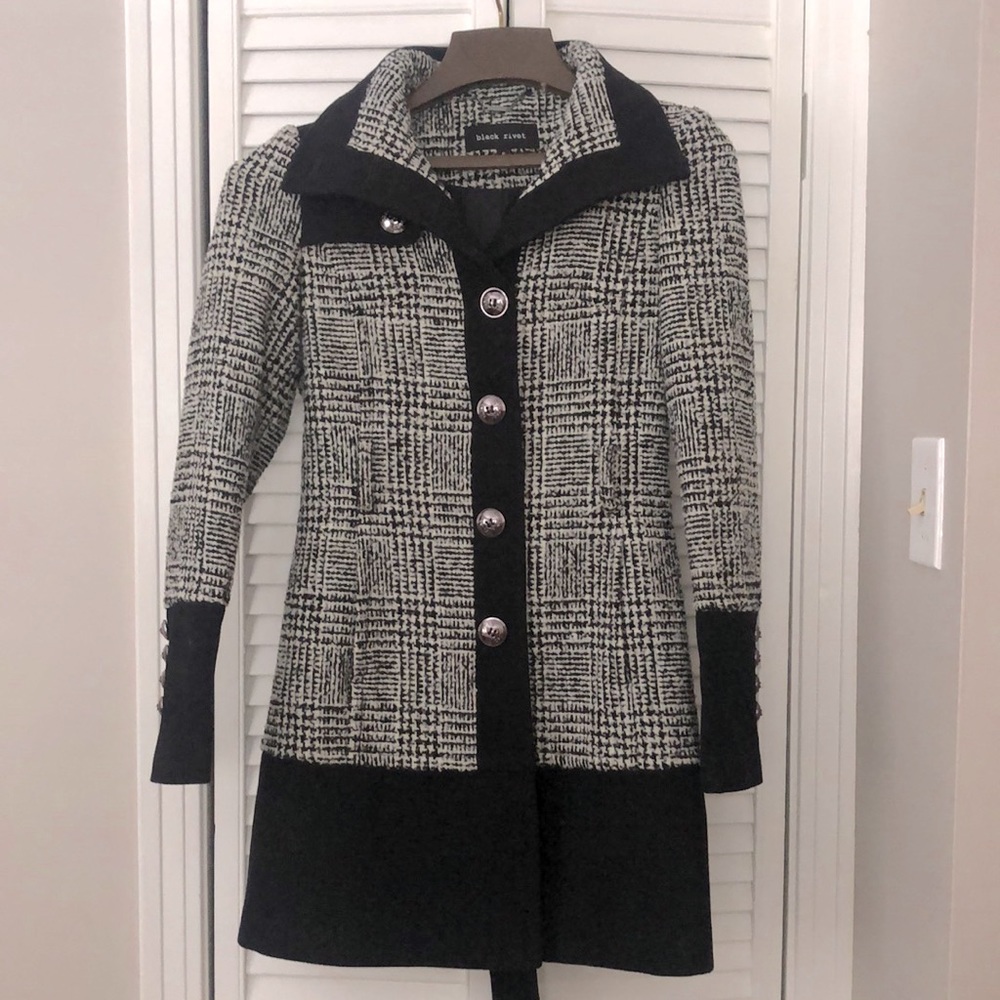 Plaid Peacoat